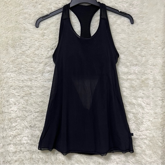 Lululemon Fit Physique Tank Racerback Mesh In Black - Picture 3 of 7